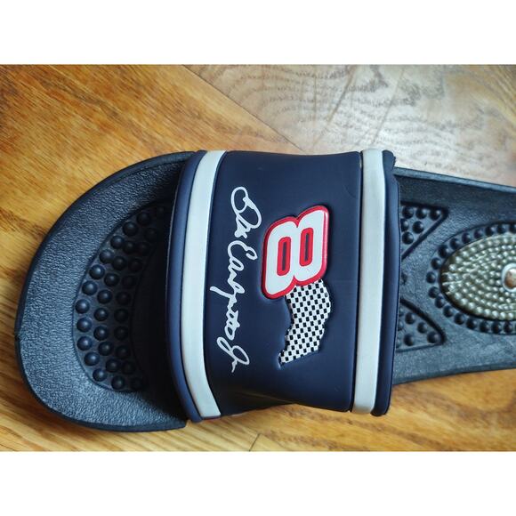 Dale Earnhardt Jr Number 8 Slide Sandals, Size 10 - Picture 3 of 4